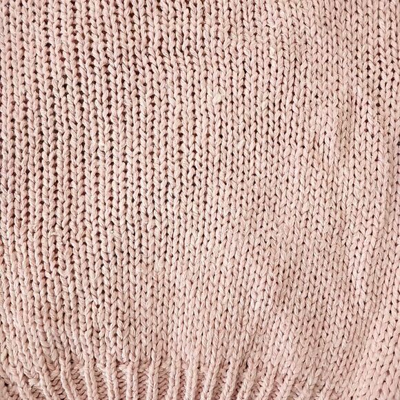 Vintage Pink Chunky Knit Sweater Vest 3D Knit Argyle 80s Pastel Fairy Kei Preppy - Picture 15 of 16